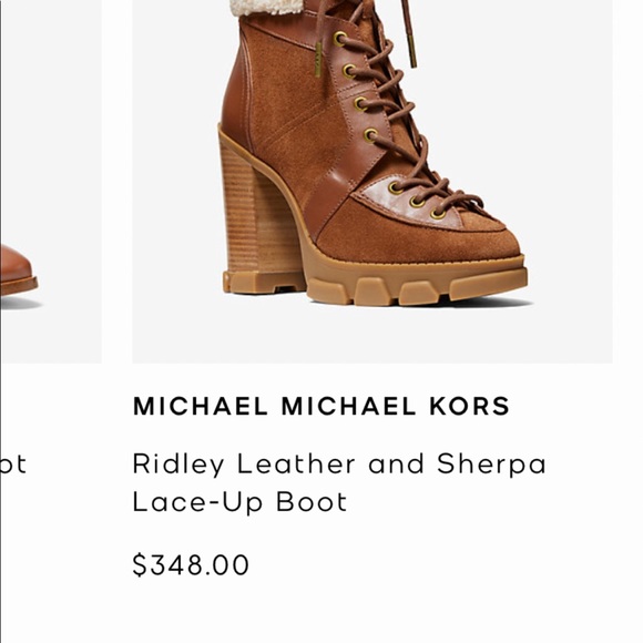 Size 6 -Michael Kors heeled winter/fall boots - Picture 2 of 2